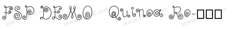 FSP DEMO   Quinoa Ro字体转换
